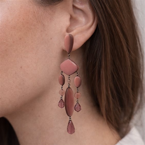 Boucles d'oreilles Rosso Prezioso Femme in Résine OR456 - OR456